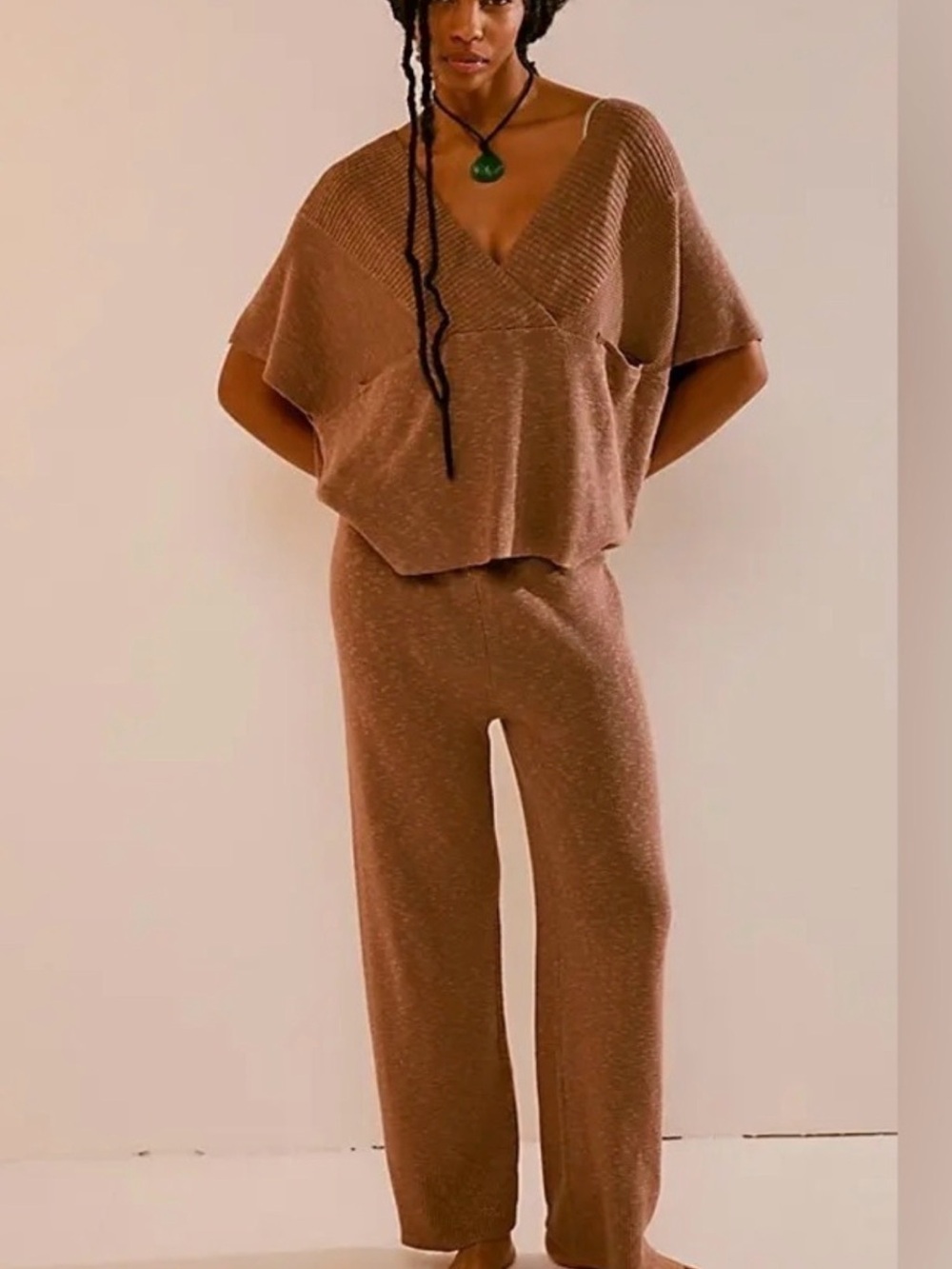 Free People Beach Jaclyn Sweater in Brown - Picture 2 of 4